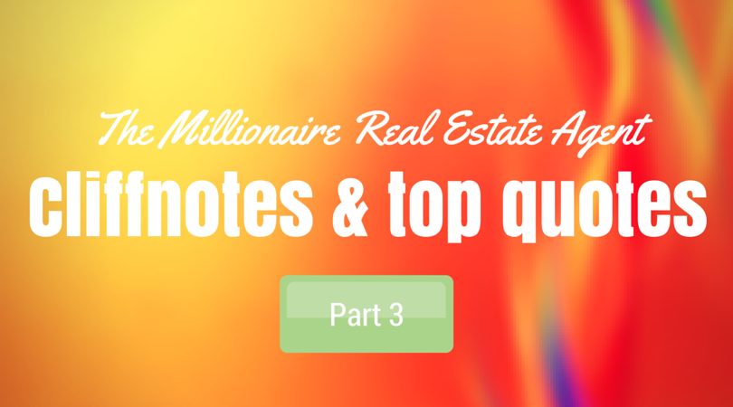 millionaire real estate agent book